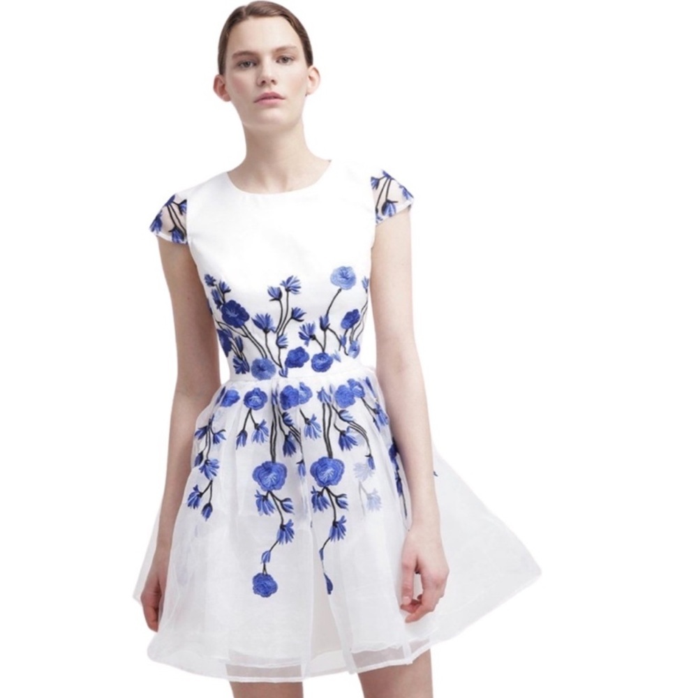 Chi Chi London Floral Embroidered Cap Sleeve
Dress NWT Sz 4